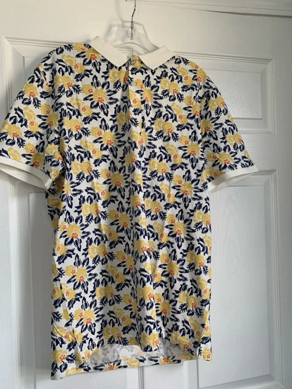 Ben Sherman Men's Block Botanical Polo Shirt - Size L